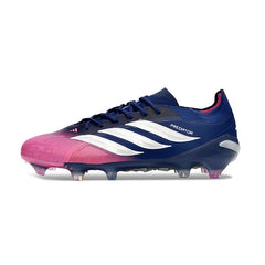 Chuteira Campo FG Adidas Predator 26 Elite Azul e Rosa