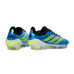 Chuteira Campo FG Adidas Predator 26 Elite Azul, Branca e Preta