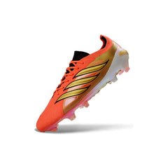 Chuteira Campo FG Adidas Predator 26 Elite Laranja e Dourada