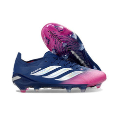 Chuteira Campo FG Adidas Predator 26 Elite Rosa e Roxa Infantil