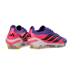 Chuteira Campo FG Adidas Predator 26 Elite Rosa e Roxa
