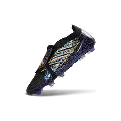 Chuteira Campo FG Adidas Predator 26 Elite Com Língua Bege, Preto e Branco