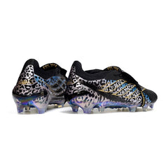 Chuteira Campo FG Adidas Predator 26 Elite Com Língua Preta e Branca