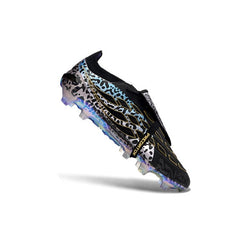 Chuteira Campo FG Adidas Predator 26 Elite Com Língua Preta e Branca
