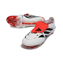 Chuteira Campo FG Adidas Predator 26 Elite Com Língua Laranja e Branca