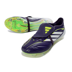 Chuteira Campo FG Adidas Predator 26 Elite Com Língua Roxo e Branco