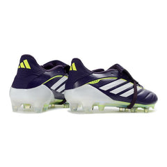 Chuteira Campo FG Adidas Predator 26 Elite Com Língua Roxo e Branco