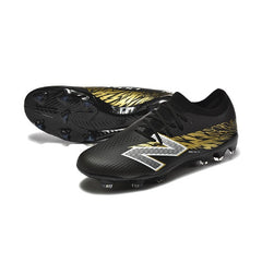 Chuteira Campo FG New Balance Furon Team V8 Preta e Dourada