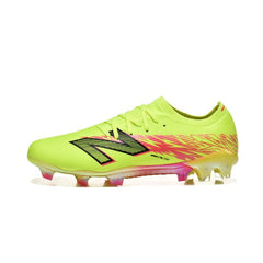 Chuteira Campo FG New Balance Furon Team V8 Amarela e Rosa