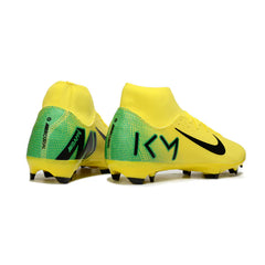 Chuteira Campo FG Nike Air Zoom Mercurial Superfly 10 Academy Mbappe Amarela e Preta