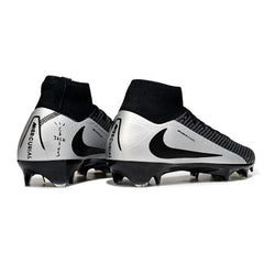Chuteira Campo FG Nike Air Zoom Mercurial Superfly 10 Elite Preta e Prateada