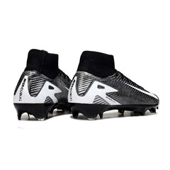 Chuteira Campo FG Nike Air Zoom Mercurial Superfly 10 Elite Preta e Branca