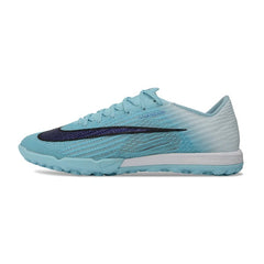 Chuteira Society TF Nike Air Zoom Mercurial Superfly 11 Elite Light Azul e Branco