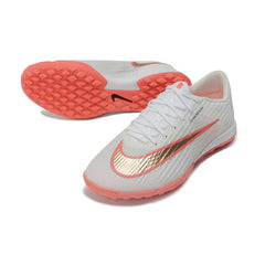 Chuteira Society TF Nike Air Zoom Mercurial Superfly 11 Elite Branco e Laranja