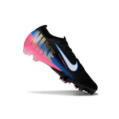 Chuteira Campo FG Nike Air Zoom Mercurial Vapor 16 Elite Preta, Azul e Rosa