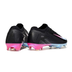 Chuteira Campo FG Nike Air Zoom Mercurial Vapor 16 Elite Preta, Azul-Clara e Rosa