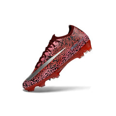 Chuteira Campo FG Nike Air Zoom Mercurial Vapor 16 Elite Vermelha-Escura e Prateada