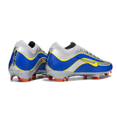 Chuteira Campo FG Nike Air Zoom Mercurial Vapor 16 Elite Cinza e Azul