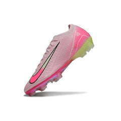 Chuteira Campo FG Nike Air Zoom Mercurial Vapor 16 Elite Rosa-Clara e Verde