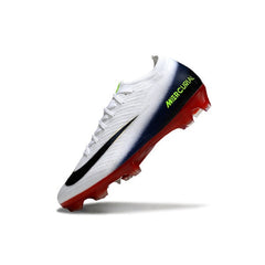 Chuteira Campo FG Nike Air Zoom Mercurial Vapor 16 Elite Branca, Vermelha e Azul