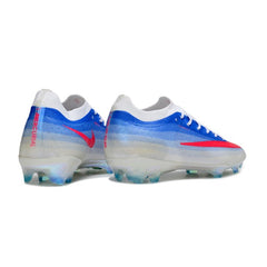 Chuteira Campo FG Nike Air Zoom Mercurial Vapor 17 Elite Azul e Branca