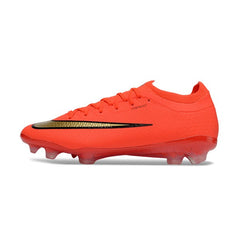 Chuteira Campo FG Nike Air Zoom Mercurial Vapor 17 Elite Laranja e Dourada