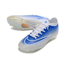 Chuteira Campo FG Nike Air Zoom Mercurial Vapor 17 Elite Branco e Azul