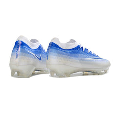 Chuteira Campo FG Nike Air Zoom Mercurial Vapor 17 Elite Branco e Azul