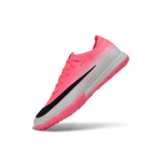 Chuteira Society TF Nike Air Zoom Mercurial Vapor 17 Elite Rosa, Preto e Branco