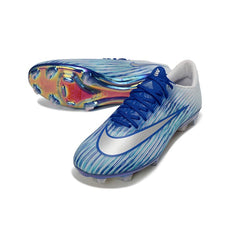 Chuteira Campo FG Nike Air Zoom Mercurial Superfly 11 Elite Azul e Branca
