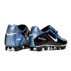 Chuteira Campo FG Nike Air Zoom Total 90 III Preta e Azul