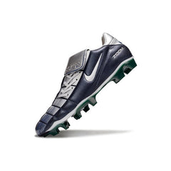Chuteira Campo FG Nike Air Zoom Total 90 III Azul e Prateada