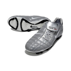 Chuteira Campo FG Nike Air Zoom Total 90 III Cinza e Prateada