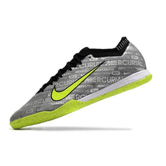 Chuteira Futsal IC Nike Mercurial Vapor 15 Elite Cinza e Verde