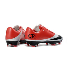 Chuteira Campo FG Nike Mercurial Vapor Superfly 1 Elite CR7 Vermelha, Prateada e Preta