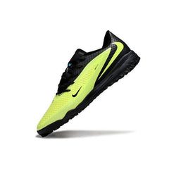Chuteira Society TF Nike Phantom 6 Academy Preta e Verde Fluorescente