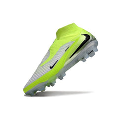 Chuteira Campo FG Nike Phantom 6 DF Elite Cinza e Verde-Clara