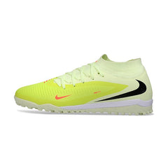 Chuteira Society TF Nike Phantom 6 DF Elite Branco e Dark Pack Vermelho