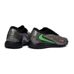 Chuteira Society TF Nike Phantom 6 Elite Preta, Cinza e Verde