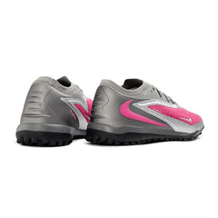 Chuteira Society TF Nike Phantom 6 Elite Cinza e Rosa