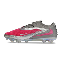 Chuteira Campo FG Nike Phantom 6 Elite Cinza, Prateada e Rosa