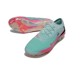 Chuteira Campo FG Nike Phantom 6 Elite Azul-Clara e Rosa