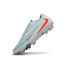 Chuteira Campo FG Nike Phantom 6 Elite Azul-Clara e Branca