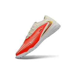 Chuteira Society TF Nike Phantom 6 Elite Laranja e Branco