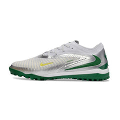 Chuteira Society TF Nike Phantom 6 Elite Prateado e Verde