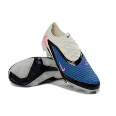 Chuteira Campo FG Nike Phantom 6 Elite Branca e Azul Infantil