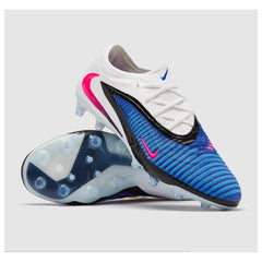 Chuteira Campo FG Nike Phantom 6 Elite Pack Branco e Azul Infantil