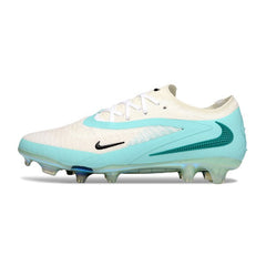 Chuteira Campo FG Nike Phantom 6 Elite Branca e Verde-Clara