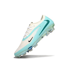 Chuteira Campo FG Nike Phantom 6 Elite Branca e Verde-Clara