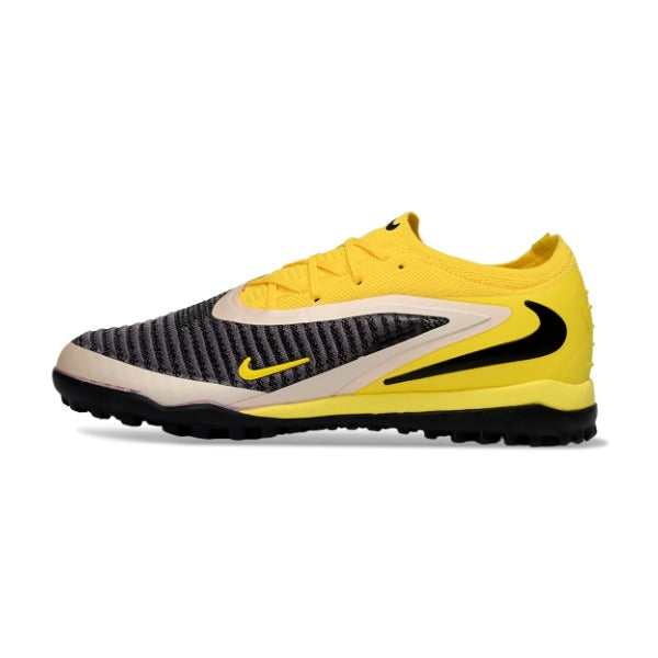 Chuteira Society TF Nike Phantom 6 Elite Pack Amarelo e Preta Infantil